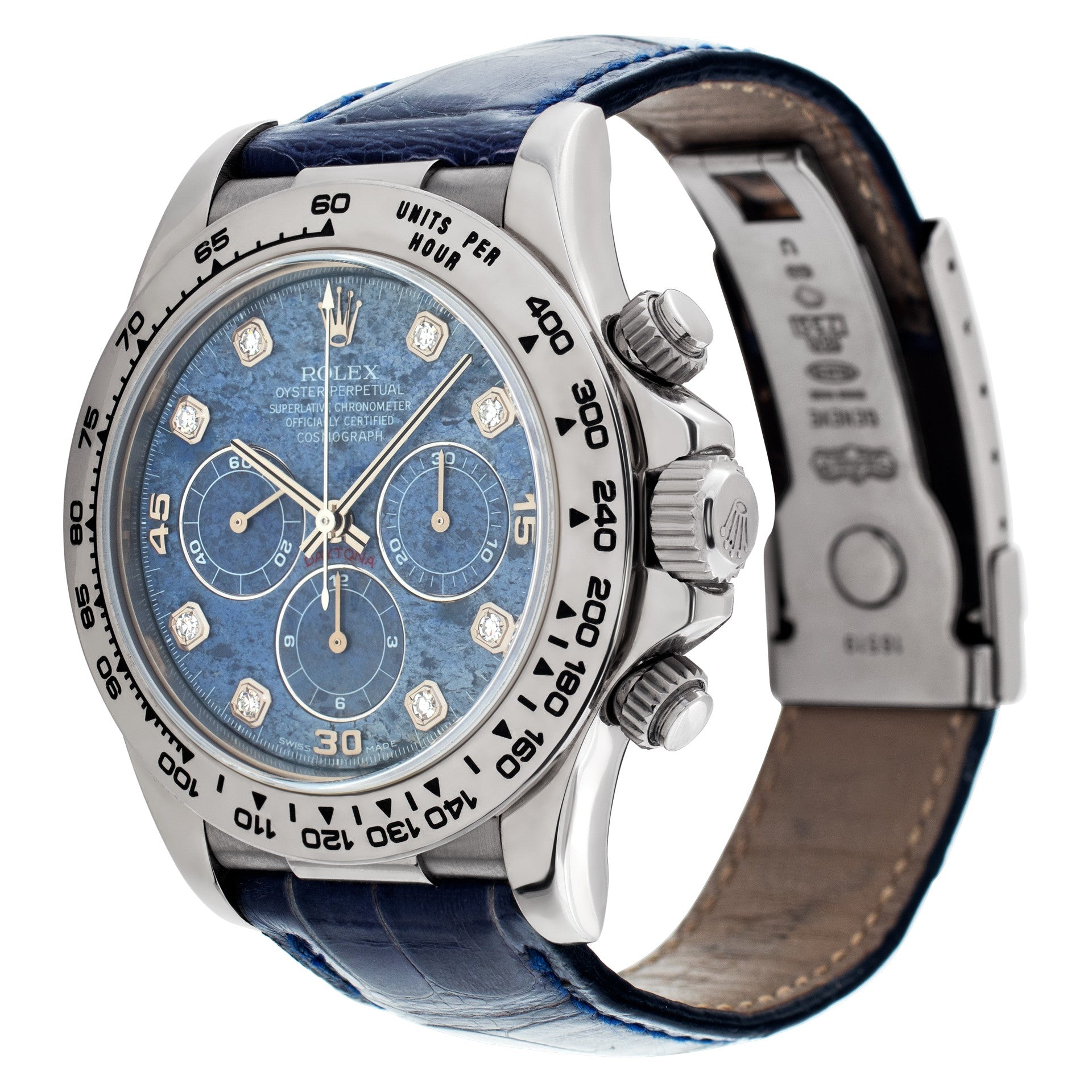 Rolex Daytona White Gold Zenith Sodalite Dial 16519